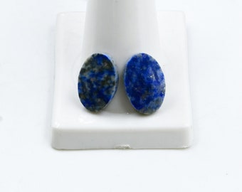 Bijpassend paar lapis lazuli cabochon natuurlijk, AAA-edelstenen