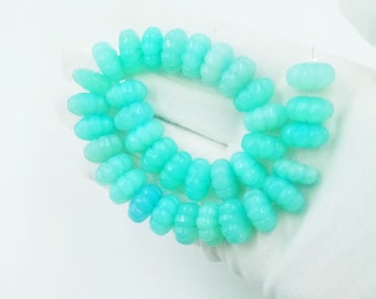 10 Pieces Chalcedony Carved Melon Rondelle Shape Beads- Prime Pumpkin Beads- Hand Carved Melon Beads- AAA Grade Carving Melon, 16MM Approx