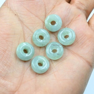 AAA Quality Natural Aquamarine Carved Donut Shape Gemstone Beads, Aquamarine Donut Beads, Aqua Blue Donut Lovely Beads Gemstone, 14MM SALE