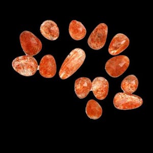Natural Sunstone Rosecut Gemstone Beads: Irregular Shape, 6x7 to 12x15 MM