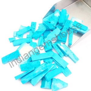 200 gm Turquoise Palm Stone Size 10 to 30 MM Specimen,Semi Precious Natural Turquoise Gemstone,Blue Turquoise Stones Rough Making Jewelry