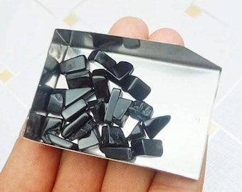 30個入り天然オニキス原石/サイズ2～12mm/クリスタルブラックオニキス