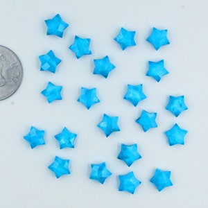 AAA Turquoise Smooth Star Carved Briolettes, Natural Turquoise Star Shape Gemstone Beads, Loose Hand Carved Beads Carving, 8-10MM SALE