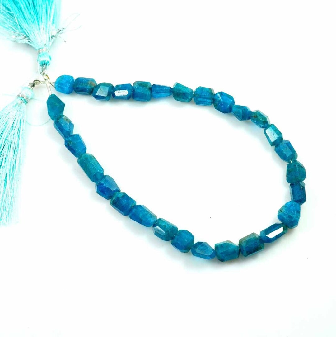 Perles D'Apatite Néon Naturelle Facettées - 2-3 Mm, Forme Ronde, Pour Création Bijoux