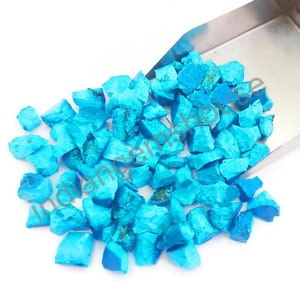 200 gm Turquoise Palm Stone Size 7 to 12 MM Specimen,Semi Precious Natural Turquoise Gemstone,Blue Turquoise Stones Rough Making Jewelry