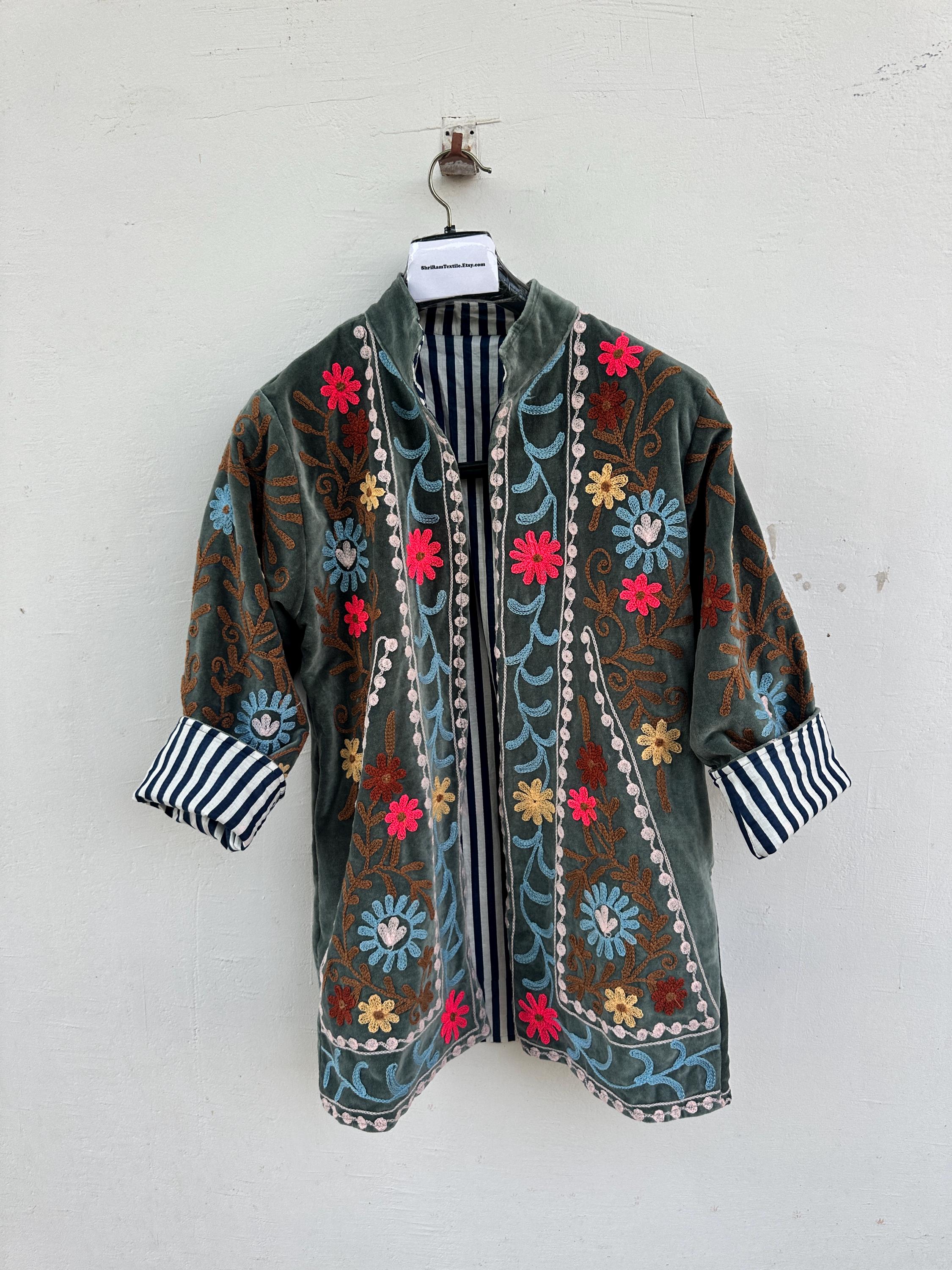 CALEE VELOURS EMBROIDERY JKT ベロアジャケット｜Yahoo!フリマ（旧