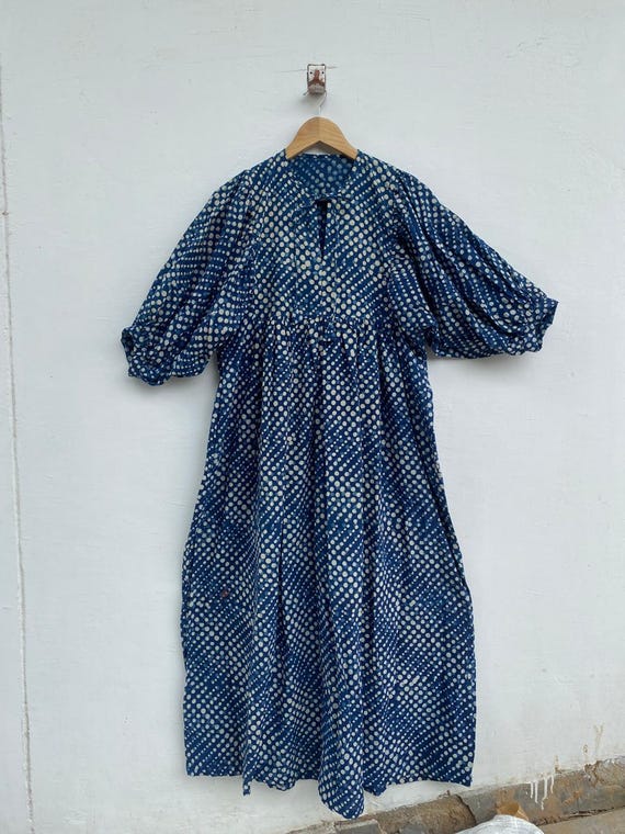 blue pink floral dress Tammy Blue Printed Midi Dress