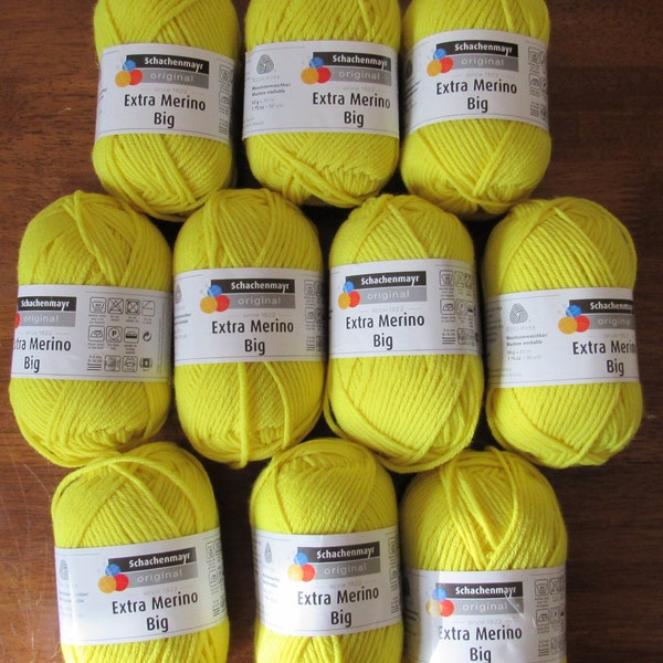 50 g de laine mérinos extra large Schachenmayr, jaune vif