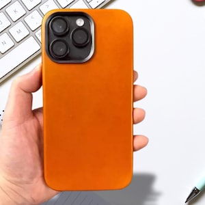 Personalised Genuine Leather iPhone 14 Pro Max Case with MagSafe