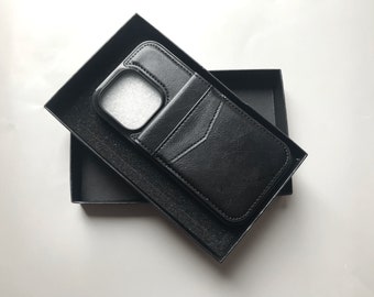 Custom Vegan Leather iPhone Case Wallet for iPhone 15/ iPhone 14/ iPhone 13/ iPhone 12/ iPhone 11/ iPhone 8/ iPhone 7/ iPhone XS/ iPhone X