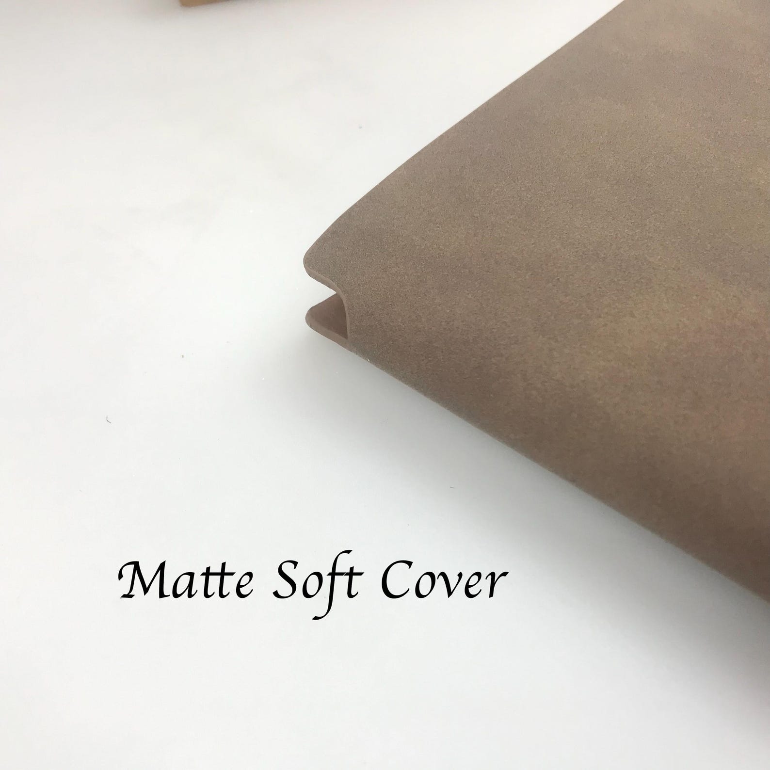 Custom Vegan Leather Notebook, Matte Soft Cover Journal With ...