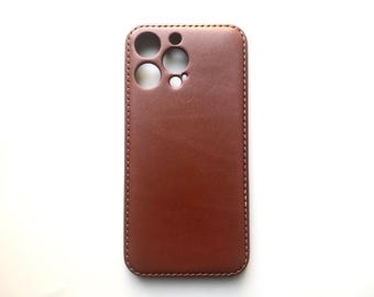 Fait main en cuir de vachette de qualité supérieure pour iPhone 17/iPhone 16/iPhone 15/iPhone 14/iPhone 13, gravure personnalisée pour iPhone en cuir