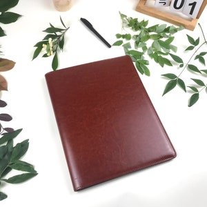 Custom Vegan Leather Clipboard, Leather Portfolio with Custom Engravings, Fits for A4/ Legal paper, Document Holder, Business Gift