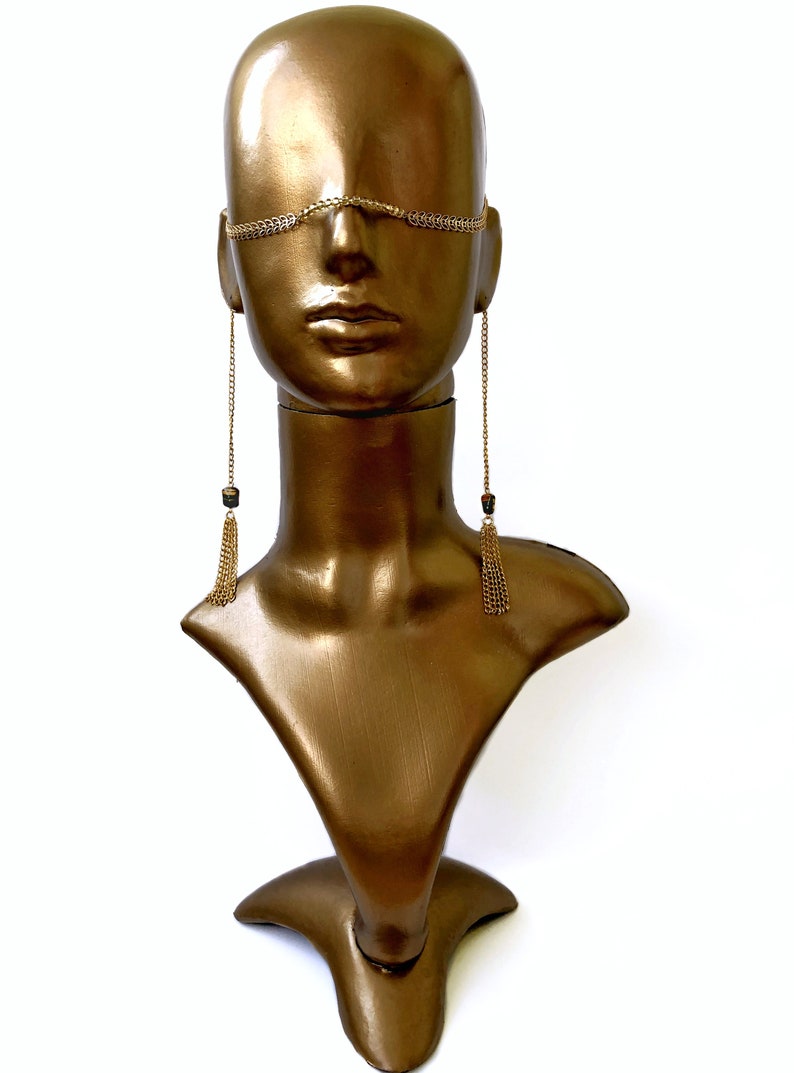 Gold Face Chain Face Jewelry Gold Face Veil Face Chain Etsy