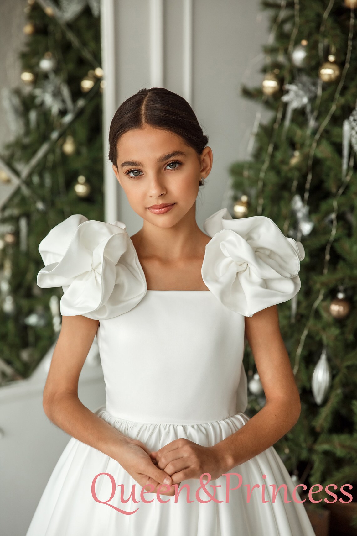 Ivory Flower Girl Dress First Communion Dress Party Girl Etsy