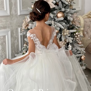 First communion dress, Dress for photoshoot, Flower girl dress tulle, Flower girl dress lace, Flower girl dress tutu, Flower girl dresses