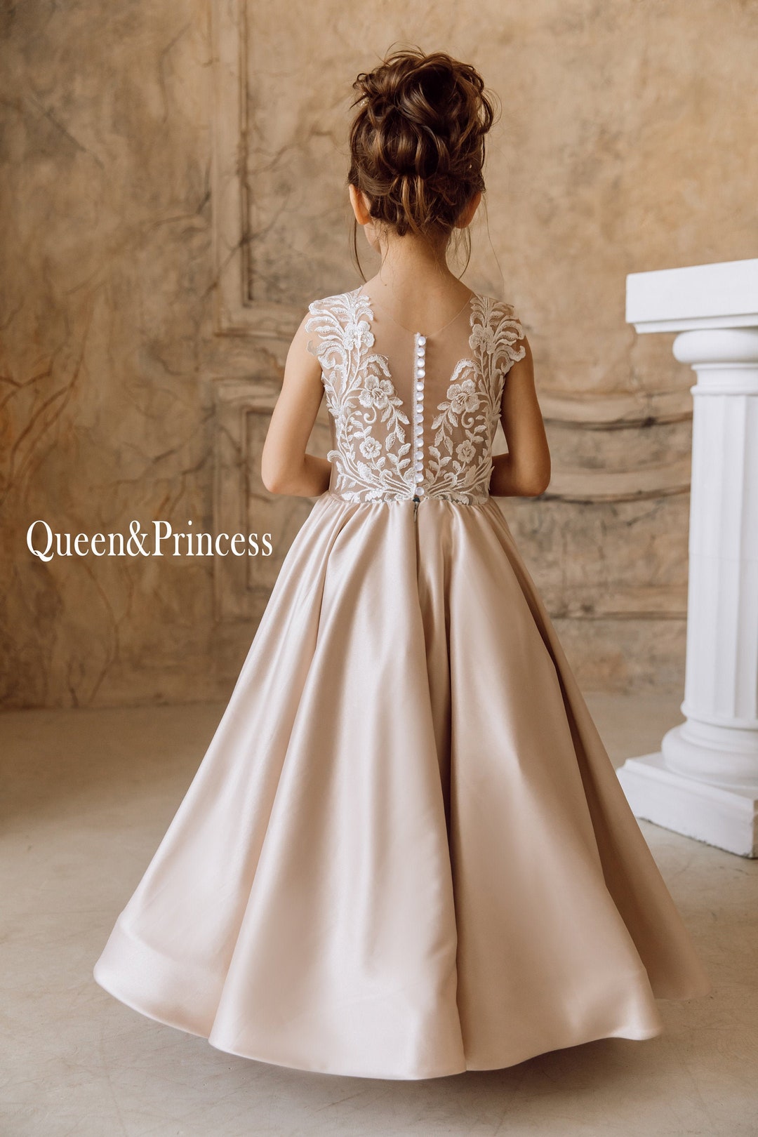 Cumpleaños Color NudÃ© En Vestidos NiÃ±as Color Verde Agua