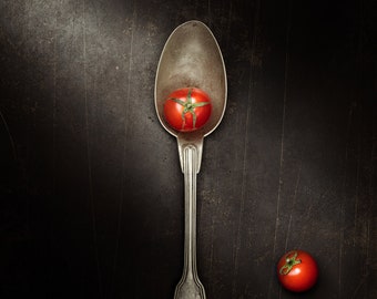 Photography Fine Art Print - Tomatoes and spoon Still Life