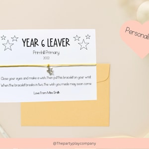 Year 6 Leavers Wish Bracelet: Class of 2024 Keepsake