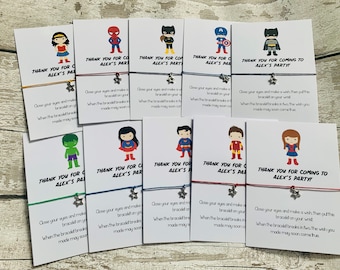 Bracelet cadeau super-héros : cadeau de remerciement