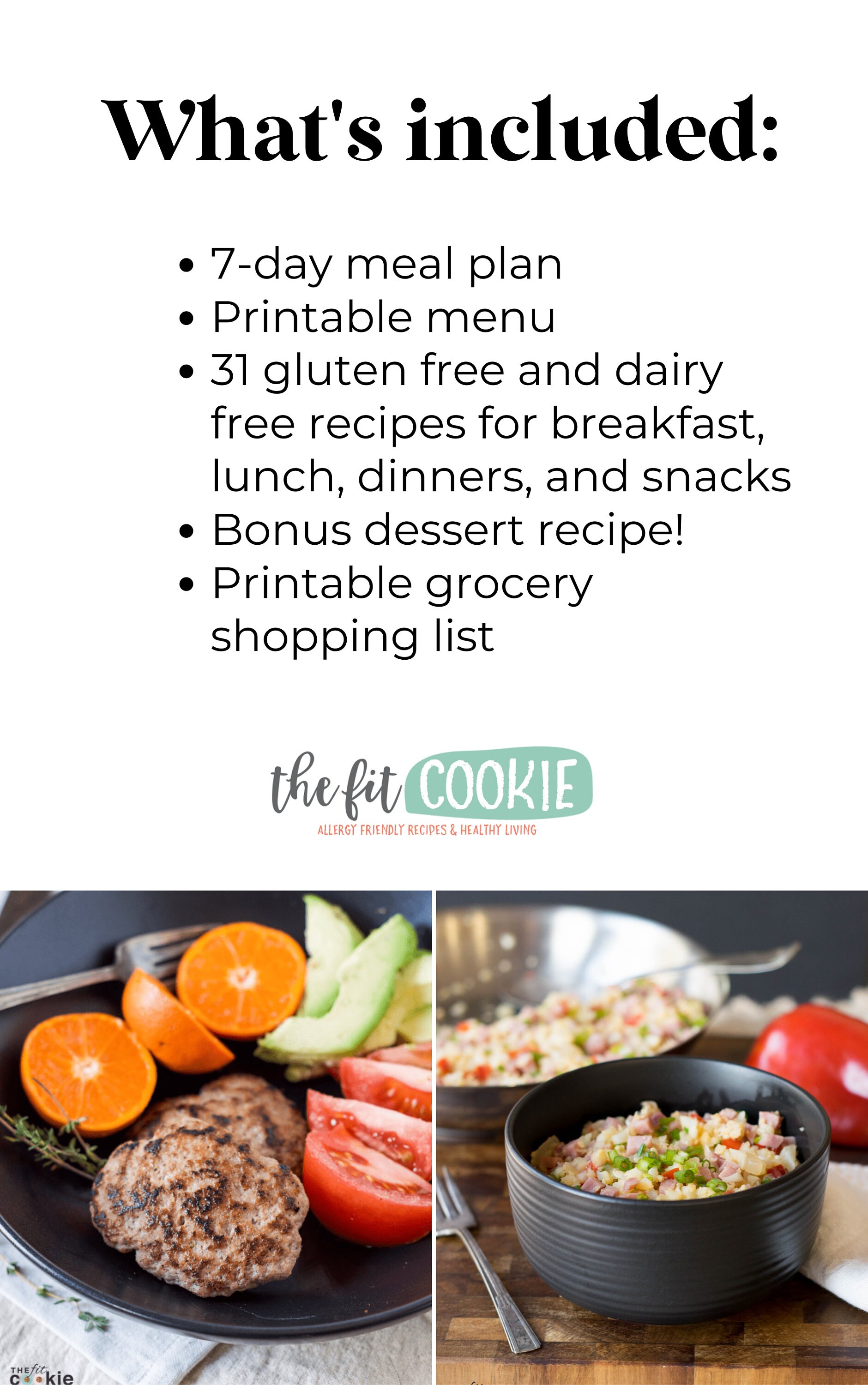 Gluten Free Dairy Free Meal Plan #1 Recipe Book - Etsy
