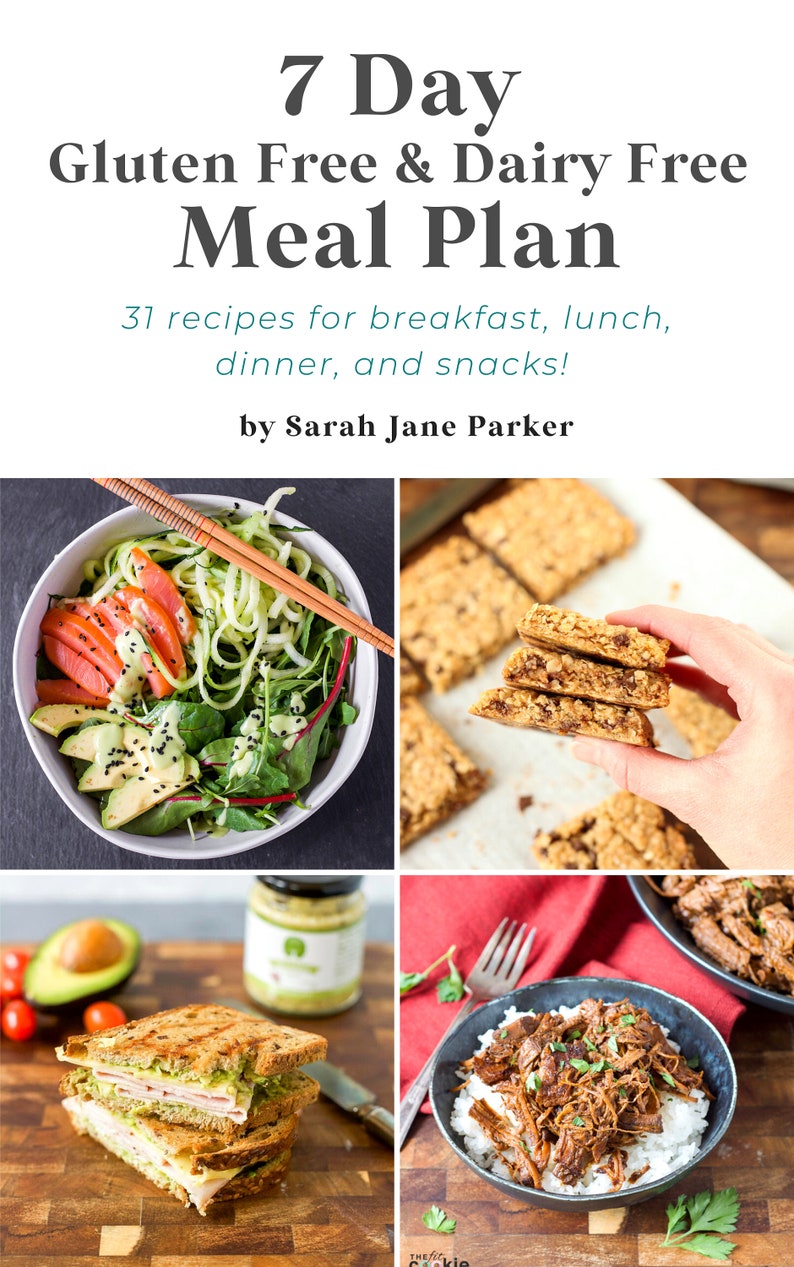 Gluten Free Dairy Free Meal Plan 1 Recipe Book Etsy