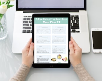 Gluten Free Dairy Free Meal Plan #1 Recipe Book