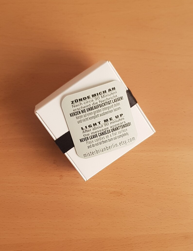 Tea Light With Message happy Birthday Gift Etsy