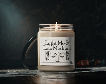 Light Me Meditate - Scented Soy Candle | Meditation Candle | Candle for Her | Relaxation Candle | Gift for Her | Decor Candle | Birthday
