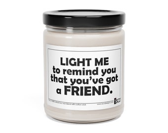 Light Me for Friend - Scented Soy Candle | Wish Candle | Intention Candle | Gift Candle | Candle for Her | Birthday Gift | Thank You Gift