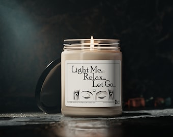 Light Me Let Go - Scented Soy Candle | Intention Candle | Meditation Candle | Relaxation Candle | Gift for Her | Decor Candle