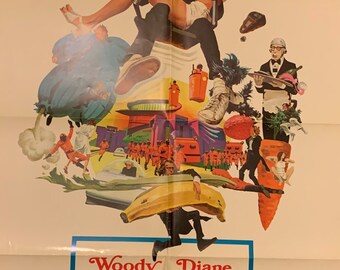 SLEEPER movie poster WOODY ALLEN DIANE KEATON 24X36 futuristic zany comedy