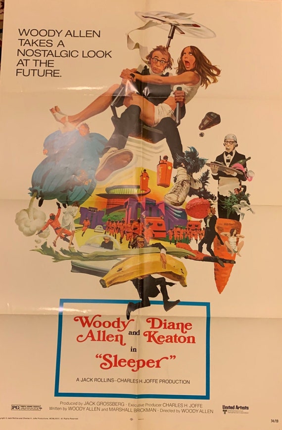 The Sleeper Woody Allen futuristic comedy cult rare original Etsy