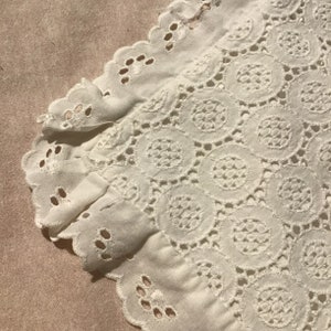 Vintage Harringtons White Broderie Anglaise Baby Pillowcase, Vintage Baby Bed Linen