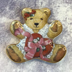 Vintage Limited Edition Fine Porcelain Franklin Mint Collectable Teddy Bear Plate ‘Tugging At My Heartstrings’ Signed by Artist Sarah Bengry