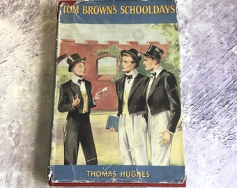 Libro antiguo: Los días escolares de Tom Brown, de Thomas Hughes