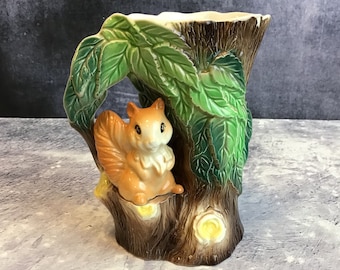 Vintage Hornsea Pottery Royal Fauna #10 Baby Deer With Log Flower