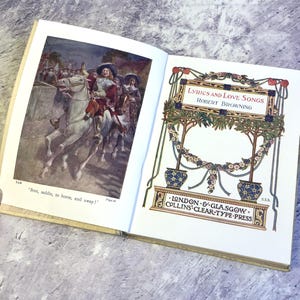 Antique Early 1900s Book - Love Songs by R Browning, Lyrics and Love Songs by Robert Browning, Vintage Poems