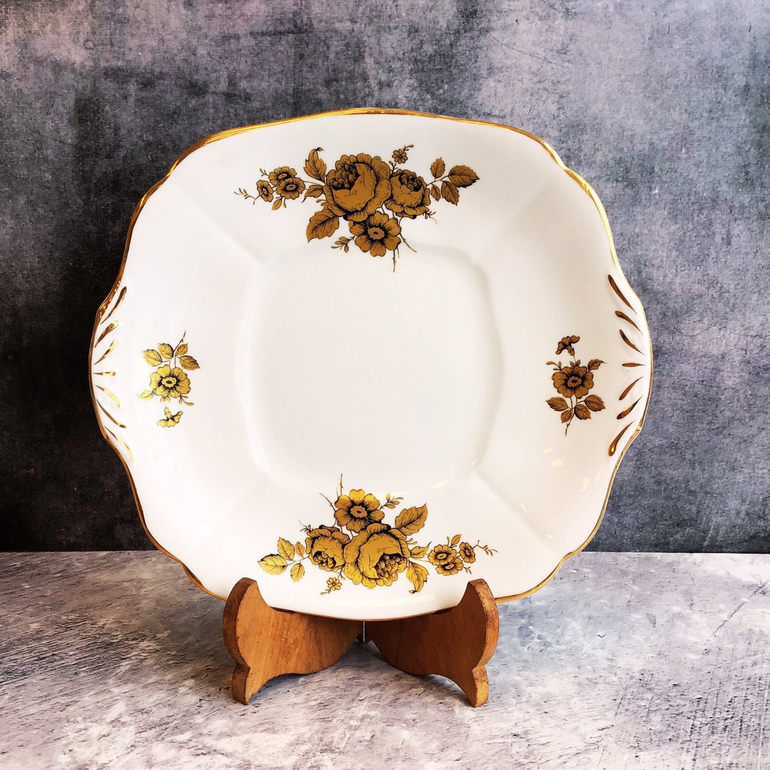 Stunning Rare Royal Imperial Finest Bone China Golden Roses Etsy 日本