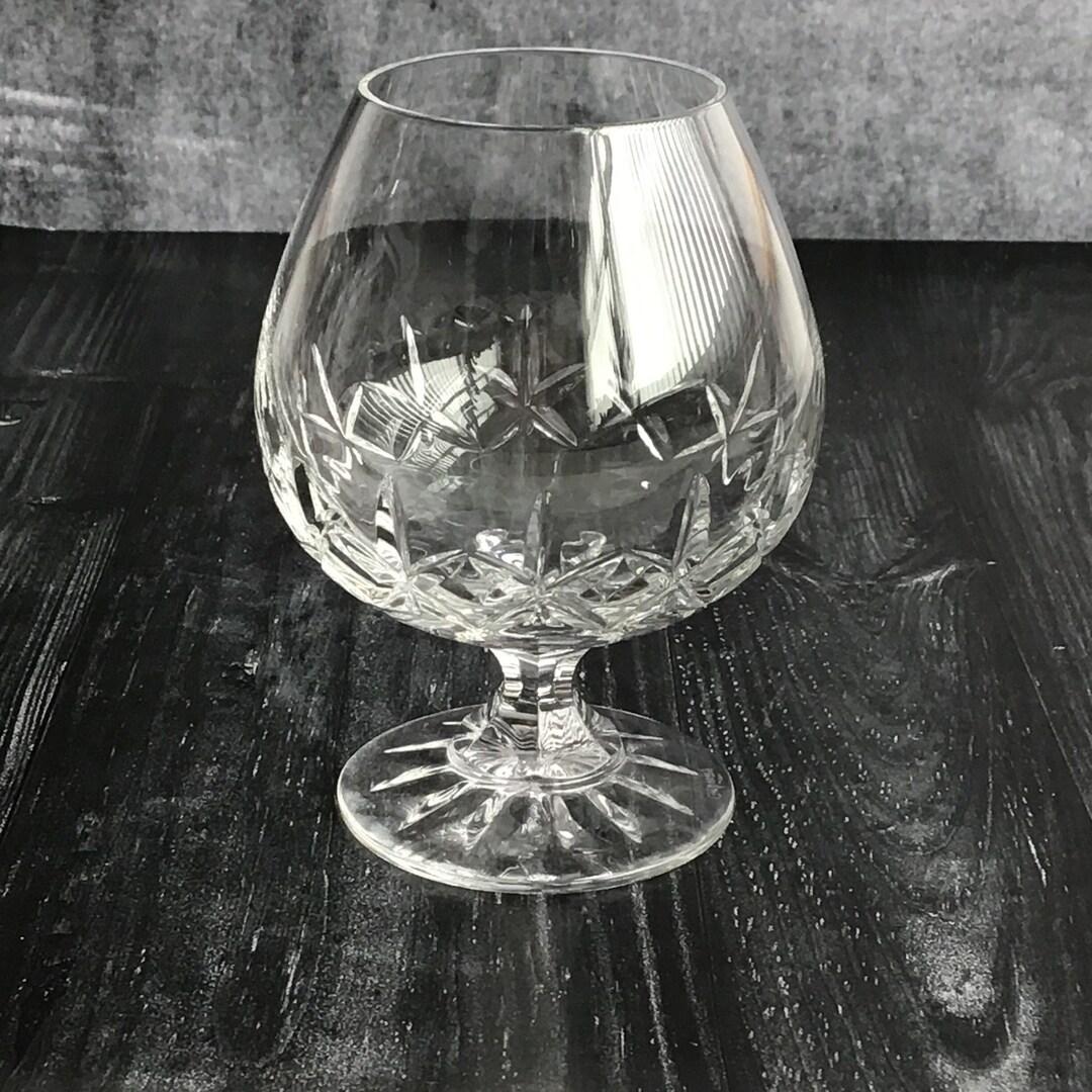 Vintage Galway Crystal Brandy Balloon Glass, Irish Crystal Glassware Etsy
