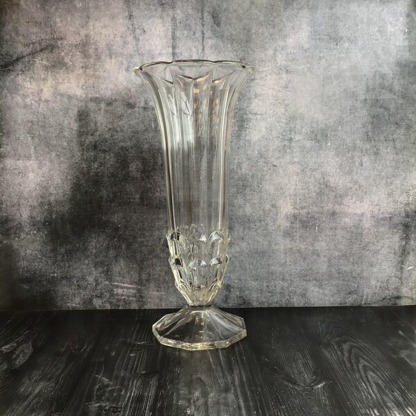 Antique Glass Vase Etsy UK