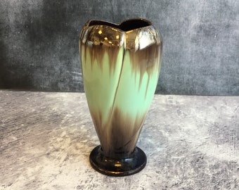 ドイツ製　ヴィンテージ Töpferhof Gramann ジャグ Lovely Vintage Mid Century German Drip Glaze Green Brown and