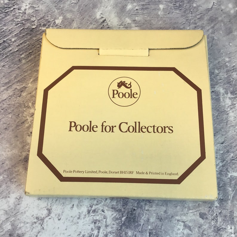Collectable Vintage Boxed Poole Pottery Stoneware Plate With Deer ...