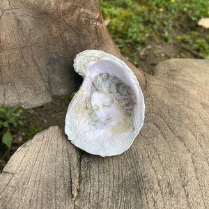 Leonardo da Vinci, Home Decor, Housewarming Gift, Oyster Shell, Vintage, Trinket Dish, Home Gifts, Farmhouse Decor, Gifts, Gift, Oyster