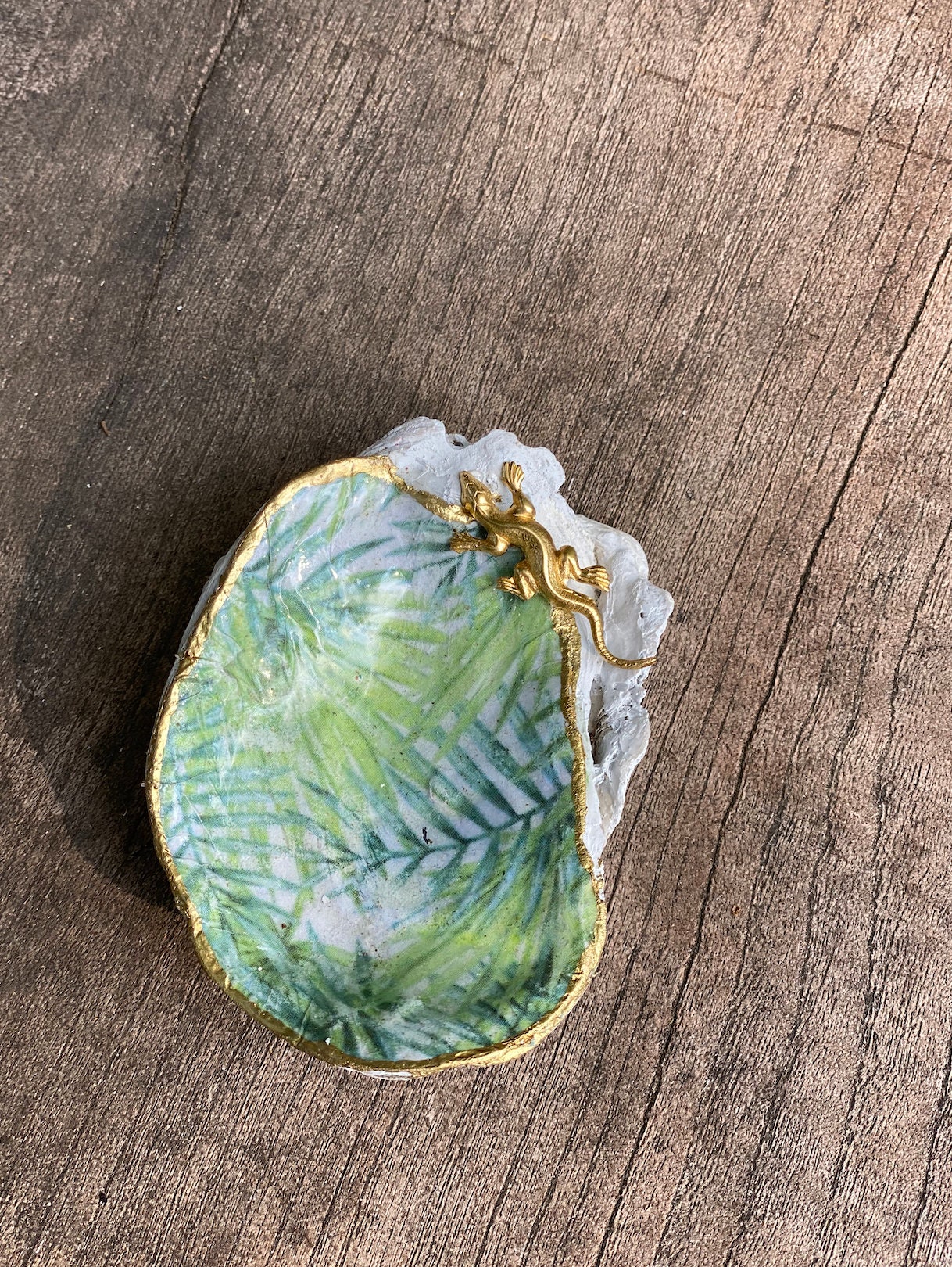 Oyster Shell Decoupage Oyster Shell Decor Sea Shell Etsy UK