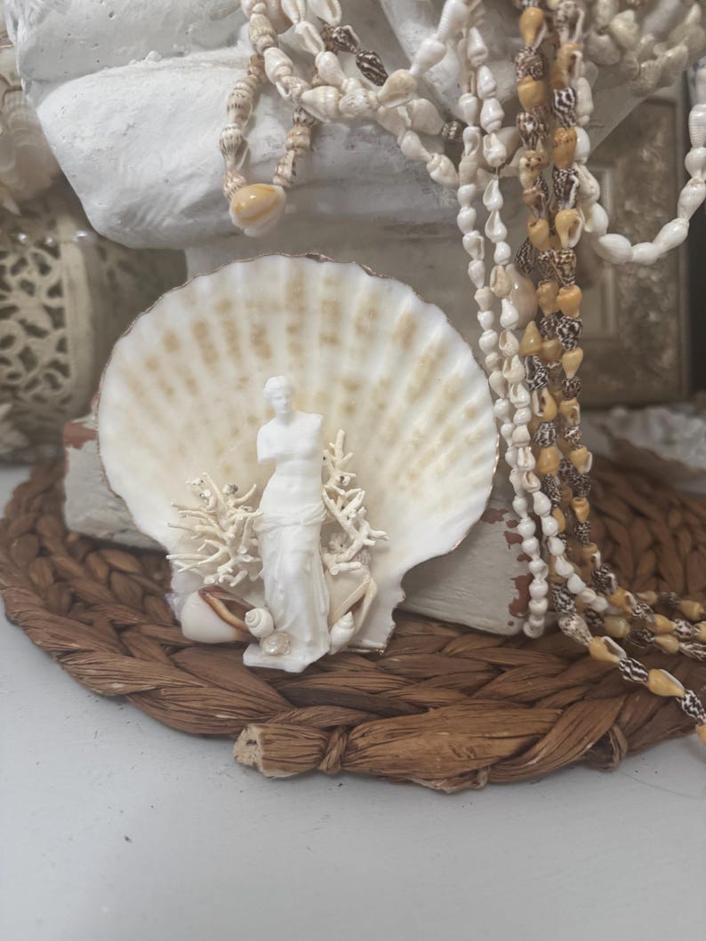Goddess Shell Statue | Coastal Wall Art, Beach House Decor - Etsy