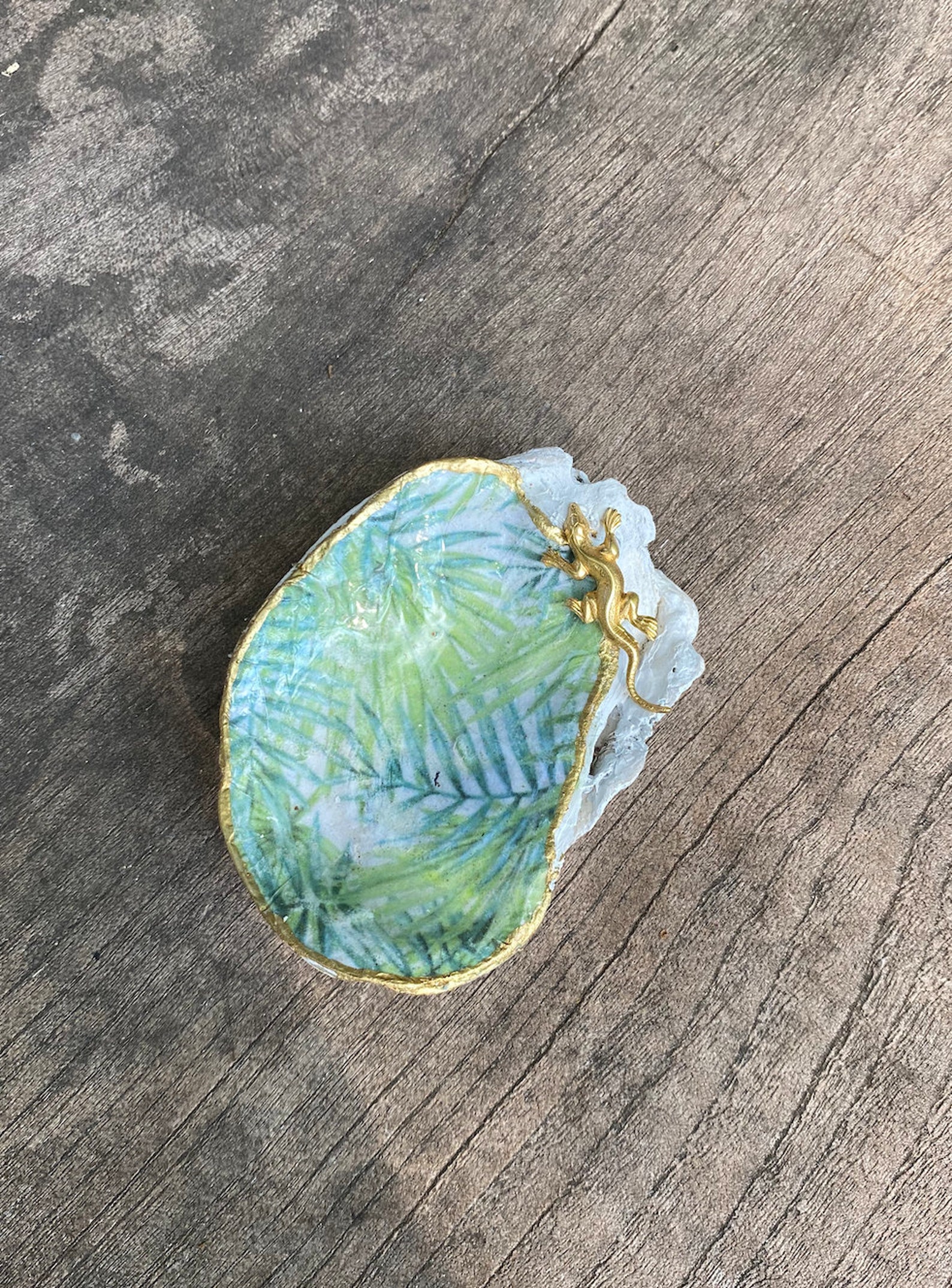 Oyster Shell Decoupage Oyster Shell Decor Sea Shell Etsy UK