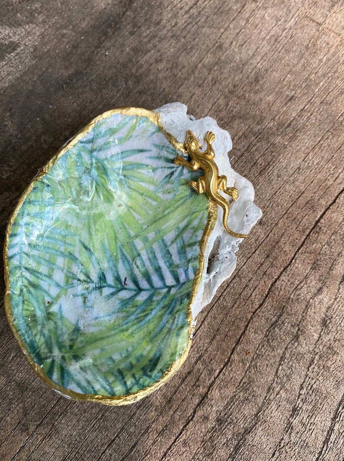 Oyster Shell Decoupage Oyster Shell Decor Sea Shell Etsy UK