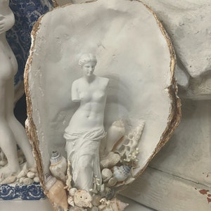Vênus, Afrodite, Deusa Grega, Decoração para Casa, Decoração de Parede, Presente de Aniversário, Presente para um Amigo, Presente de Natal, Vitoriano, Feito à Mão, Artista de Conchas