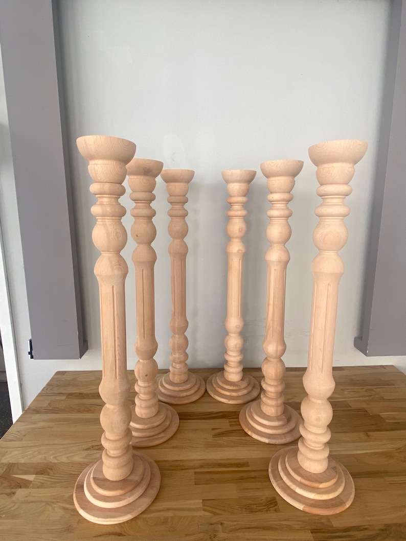 Funeral Candelabra, Large Candle Holders for Funeral, Large Wooden